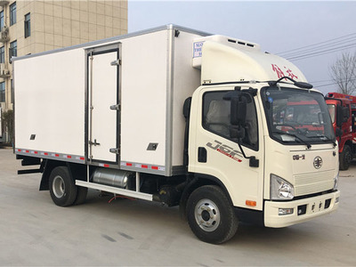 和亨陽光集團批量采購150臺解放藍牌冷藏車第五批車輛生產訂單完成!