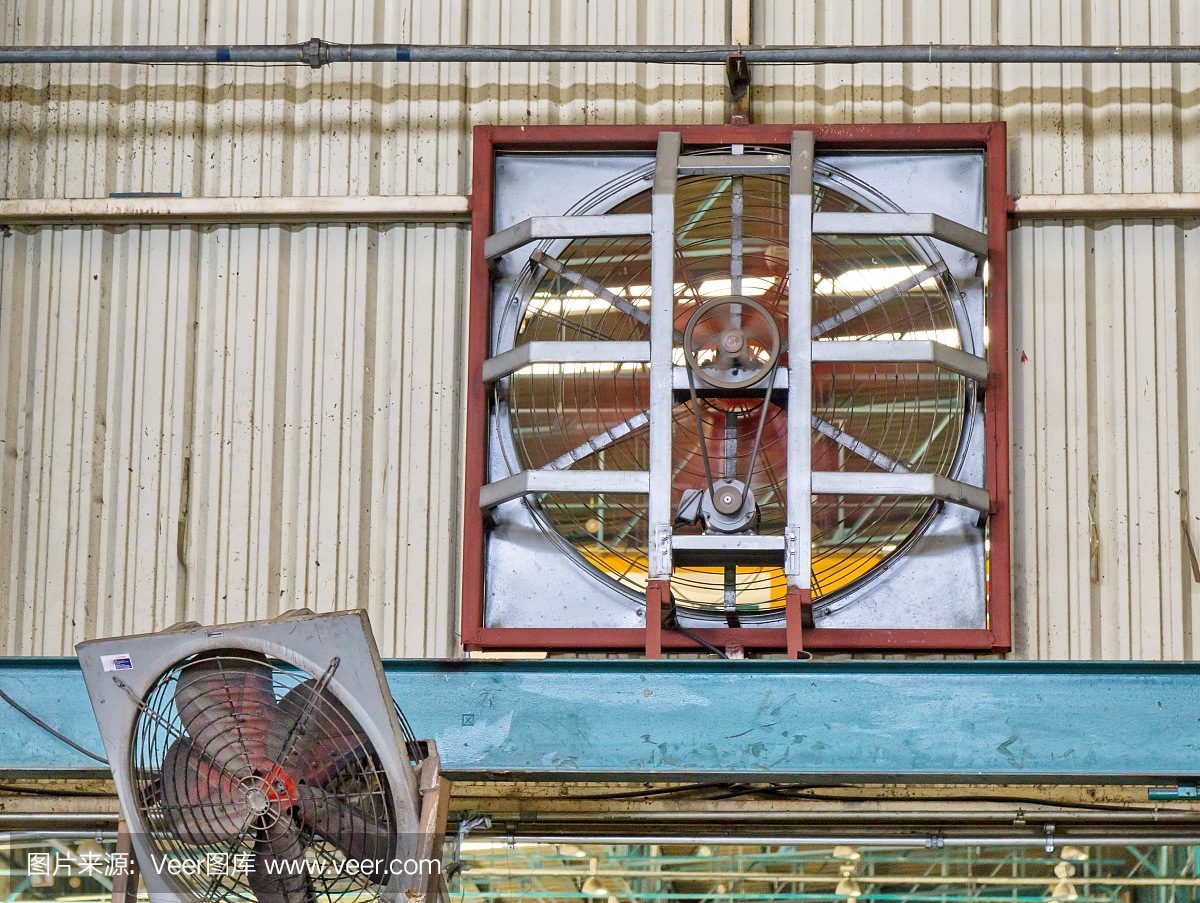 工廠倉庫的工業通風機