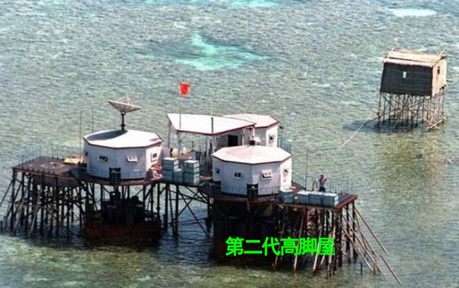 南海渚碧島經歷了四代高腳屋變遷,才發展為島嶼,四代高腳屋介紹