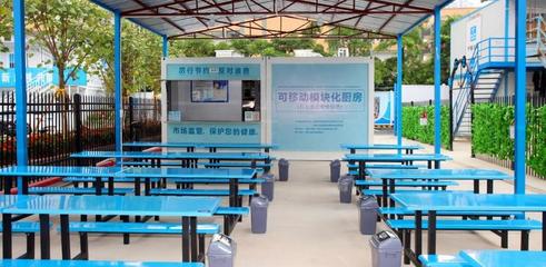 工地食堂食安升級!深圳市場監管局設計可移動模塊化廚房首次亮相